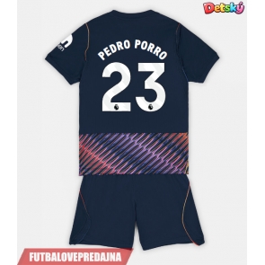 Lacne Dětský Futbalové dres Tottenham Hotspur Pedro Porro #23 2026-27 Krátky Rukáv - Preč (+ trenírky)